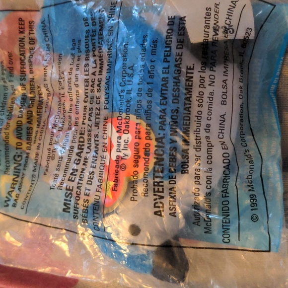 Vintage Sealed Ty Mc Donalds Rocket The Blue Jay Toy Animal 1999 - Picture 6 of 7